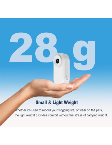 Cámara Mini ZOMFOM T200 1080P Portátil con Collar para Perro