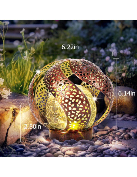 Luces Solares Huaxu LED Decorativas para Jardín Plata