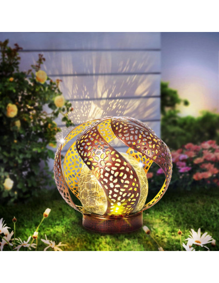 Luces Solares Huaxu LED Decorativas para Jardín Plata