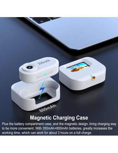 Cámara Mini ZOMFOM T200 1080P Portátil con Collar para Perro