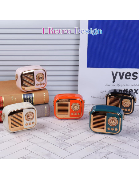 Altavoz Bluetooth Retro Aresrora Mini 3W Negro