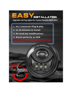 Luces de Niebla LED VI9000 para Tacoma 2005-2011 y más 2