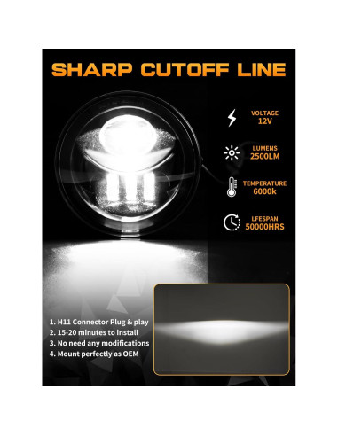 Luces de Niebla LED VI9000 para Tacoma 2005-2011 y más