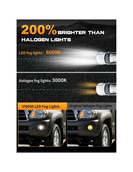 Luces de Niebla LED VI9000 para Tacoma 2005-2011 y más