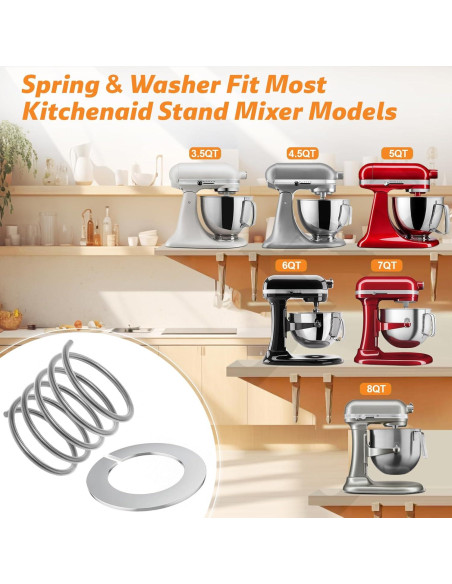 Batidor de Borde Flexible Oudizz para KitchenAid 4.5-5 Qt