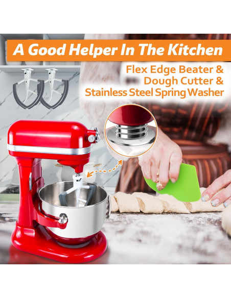 Batidor de Borde Flexible Oudizz para KitchenAid 4.5-5 Qt