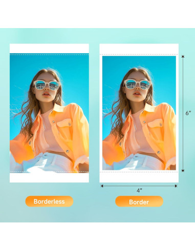 Impresora de Fotos HPRT CP4100 Blanca + 108 Hojas 10x15 cm