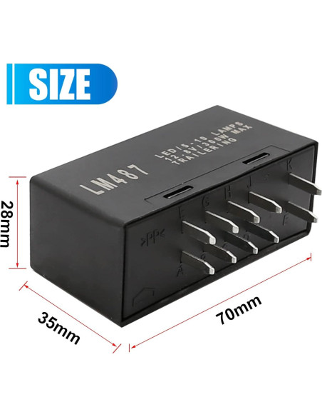 Relé Intermitente LED VIKKSAER para Chevy GMC Cadillac 2003-2007