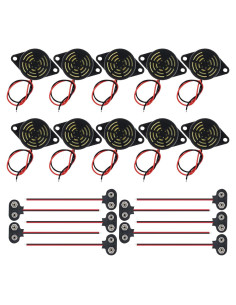 10 Zumbadores Piezoeléctricos Activos DiGiYes SFM-27 95dB