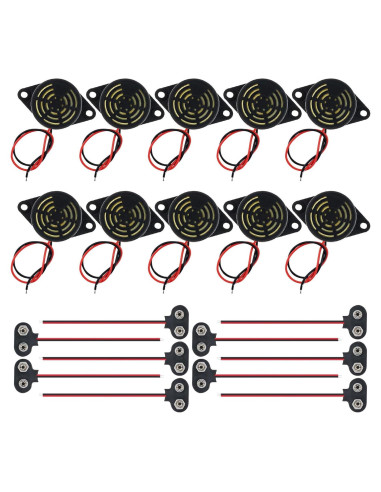 10 Zumbadores Piezoeléctricos Activos DiGiYes SFM-27 95dB