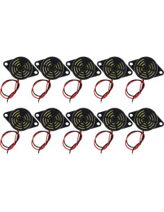 10 Zumbadores Piezoeléctricos Activos DiGiYes SFM-27 95dB 2