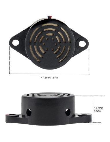 10 Zumbadores Piezoeléctricos Activos DiGiYes SFM-27 95dB