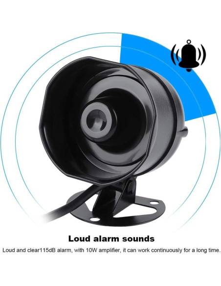 Altavoz Electrónico Mugast con Alarma 115dB IP65 10W