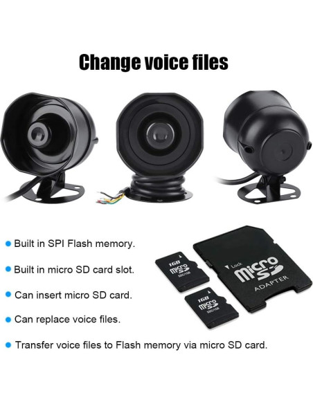 Altavoz Electrónico Mugast con Alarma 115dB IP65 10W