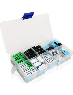 Kit de Disipadores Easycargo 124pcs Aluminio y Cobre con Pegamento Térmico 2
