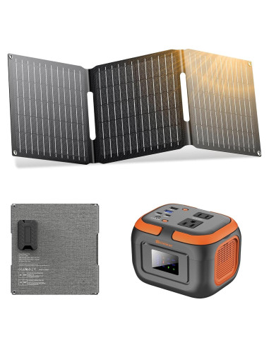 Estación de Energía Solar Portátil ZeroKor 120W con Panel 30W
