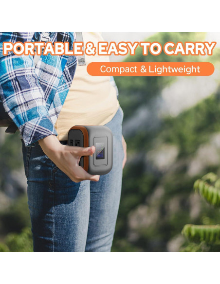 Estación de Energía Solar Portátil ZeroKor 120W con Panel 30W