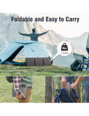 Estación de Energía Solar Portátil ZeroKor 120W con Panel 30W