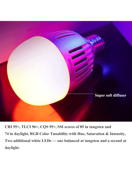 Bombilla LED Inteligente Aputure Accent B7C 7W RGBWW E27