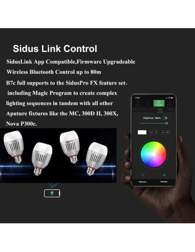 Bombilla LED Inteligente Aputure Accent B7C 7W RGBWW E27
