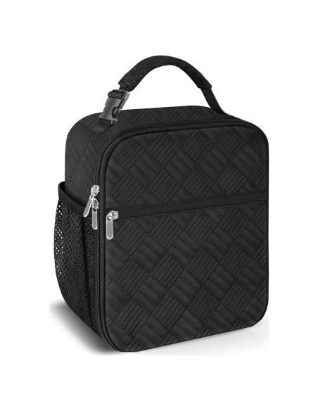 Bolsa de Almuerzo Térmica esouler Negra 7.5L Reutilizable