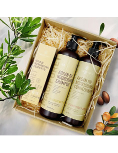 Conjunto Cuidado Cabello Nutritivo MagiForet 500ml Champú + 500ml Acondicionador + 100ml Suero 2