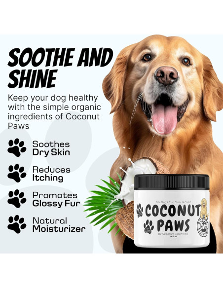 Bálsamo para Perros Coconut Essentials 4oz - Piel Seca y Picazón