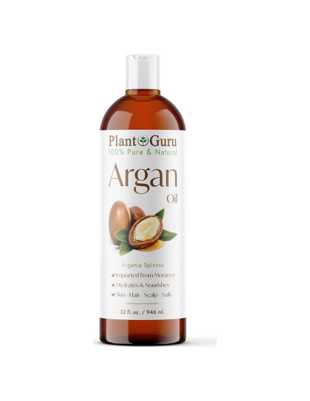 Aceite de Argán 946 ml Plant Guru - 100% Puro, Hidratante