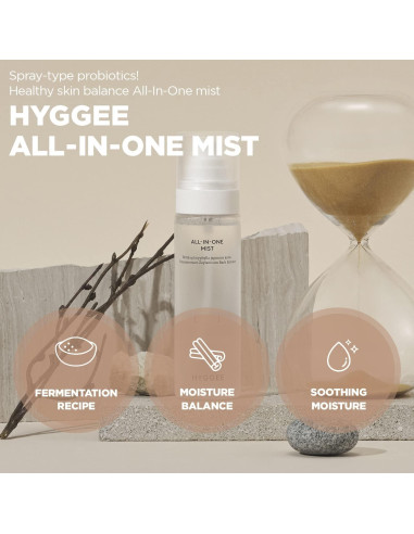 Mist Hidratante Todo en Uno Hyggee 100 ml - Probioticos y Savia de Abedul
