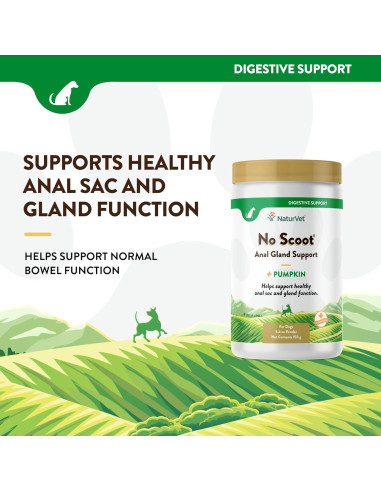 NaturVet No Scoot para Perros 153g - Salud Intestinal y Anales