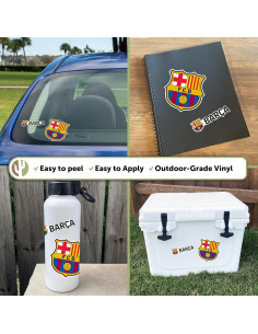 Calcomanía Vinilo FC Barcelona Cactus del Desierto 13.34x25.4cm 2