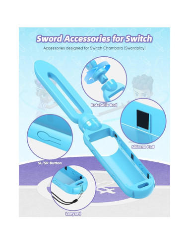 Accesorios de Espada MENEEA para Nintendo Switch 2/1/OLED