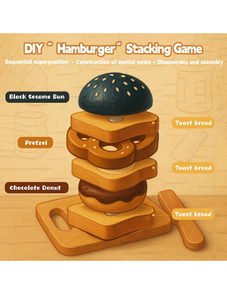 Juego de Cocina de Madera 18 Piezas con Bolsa - KABI-0190