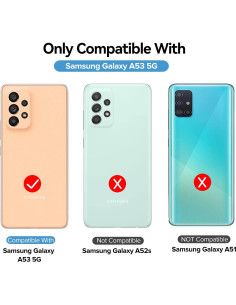 Protector de Pantalla iVoler para Samsung Galaxy A53 5G - 4x + 2x Lente 2
