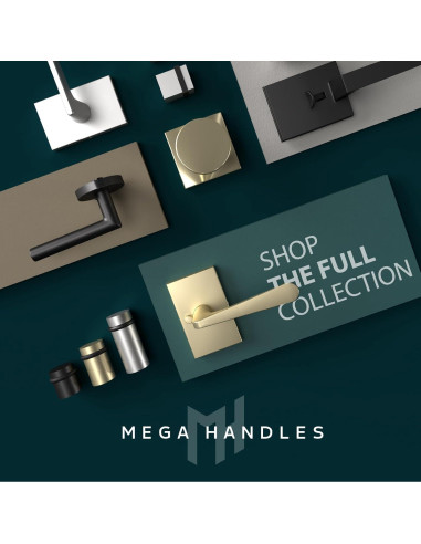 Cerrojo Deslizante Mega Manijas 4 cm Latón Satinado Fácil Instalación