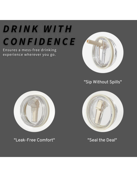 Paquete de 2 Tapas Reemplazo Stanley 40 Oz a Prueba de Fugas