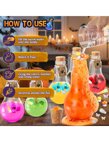 Bombas de Baño Mágicas Y-FABKKI - Paquete de 6 con Juguetes