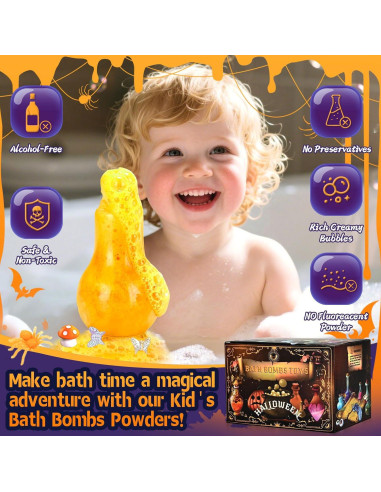 Bombas de Baño Mágicas Y-FABKKI - Paquete de 6 con Juguetes