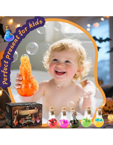 Bombas de Baño Mágicas Y-FABKKI - Paquete de 6 con Juguetes