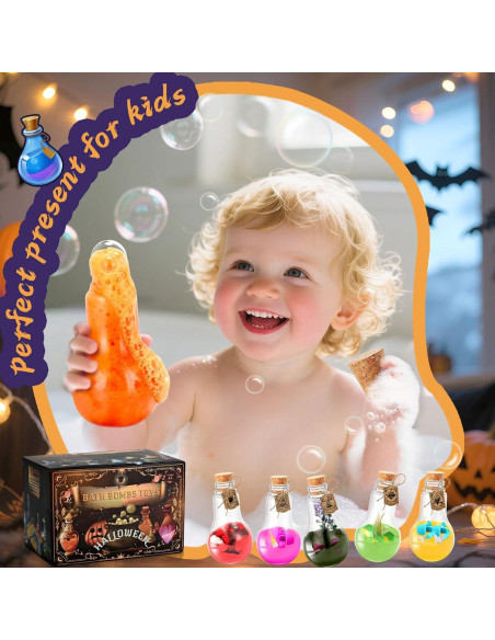 Bombas de Baño Mágicas Y-FABKKI - Paquete de 6 con Juguetes