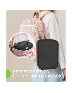 Bolsa de Almuerzo Térmica Neverwhy Negra 5L Compacta y Portátil 2