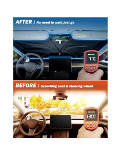 Parasol para Parabrisas JOYTUTUS 145x81 cm Protección Solar 2