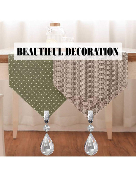 Juego de Pesas para Manteles Glarks, 10 Piezas de Cristal Lira