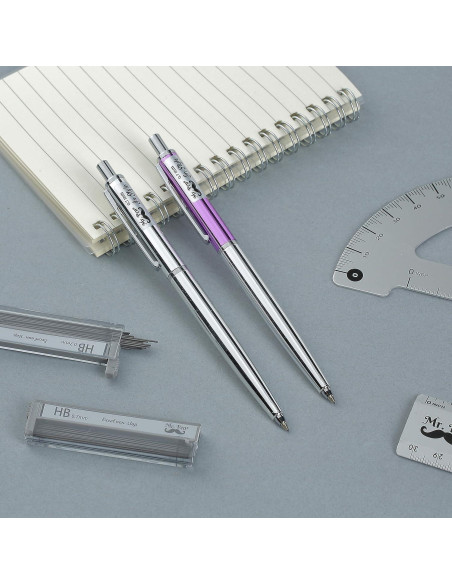 Lápiz Mecánico 0.7mm Mr. Pen - Paquete de 2 con Borradores