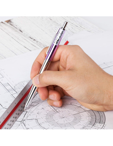 Lápiz Mecánico 0.7mm Mr. Pen - Paquete de 2 con Borradores