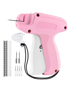 Pistola de Puntadas para Ropa HABGP Rosa 2 con 2000 Sujetadores