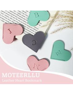 Marcador de Libros Personalizado MOTEERLLU Corazón Rosa A 2