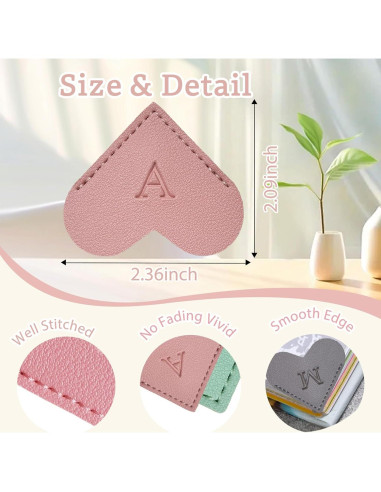 Marcador de Libros Personalizado MOTEERLLU Corazón Rosa A