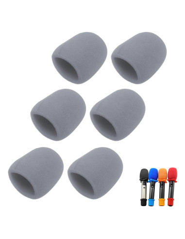 Funda de Espuma para Micrófono Soundspire 6-Pack 76x60mm Gris