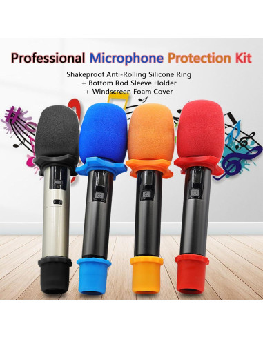 Funda de Espuma para Micrófono Soundspire 6-Pack 76x60mm Gris